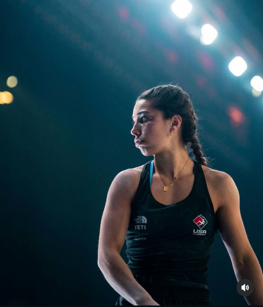 Brooke Raboutou se lesiona el labrum y se retira temporalmente de la competición